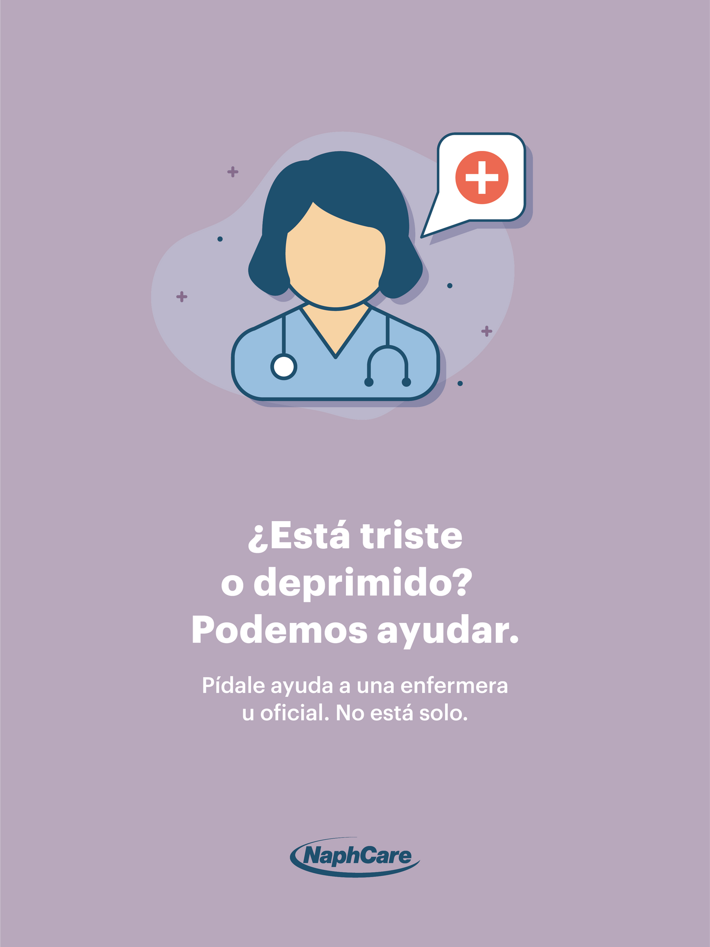 Mental Health Poster Set – Purple (Spanish)