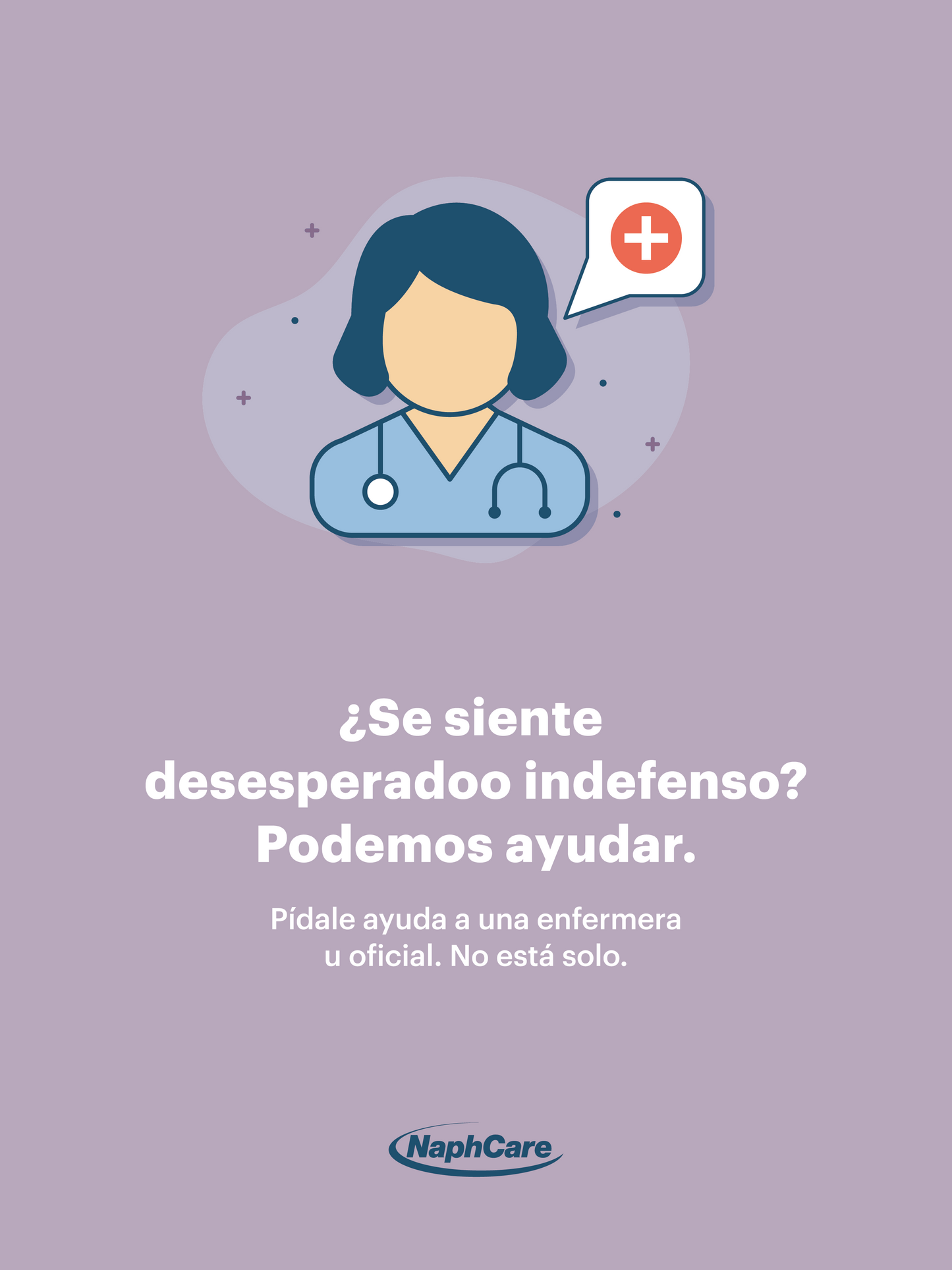 Mental Health Poster Set – Purple (Spanish)